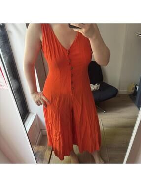 Women's Orange and Red Playsuit-romper